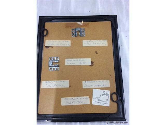 Kader met foto vissers blankenberge - afbeelding 2 van  2