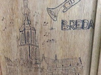 Kader vintage jazz breda houten paneel - afbeelding 2 van  3