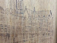 Kader vintage jazz breda houten paneel - afbeelding 3 van  3