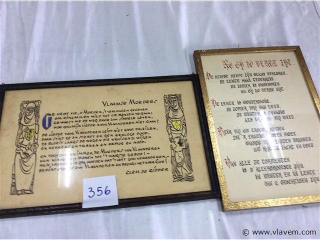 Kaders gedichten 2stuks - afbeelding 1 van  3