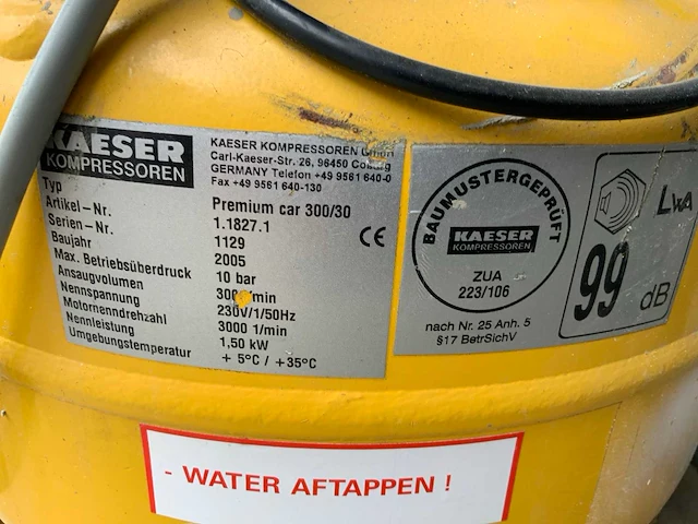 Kaeser premium car 300/30w luchtcompressor - afbeelding 5 van  6