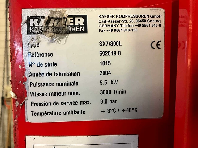 Kaeser sx7 schroefcompressor - afbeelding 8 van  8