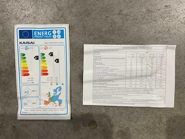 Kaisai - kwx-12krho / kwx-12krhi - airconditioning - 2025 (10x) - afbeelding 36 van  41