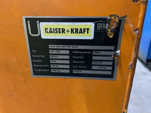 Kaiser+kraft aw1000 lekbak - afbeelding 2 van  2
