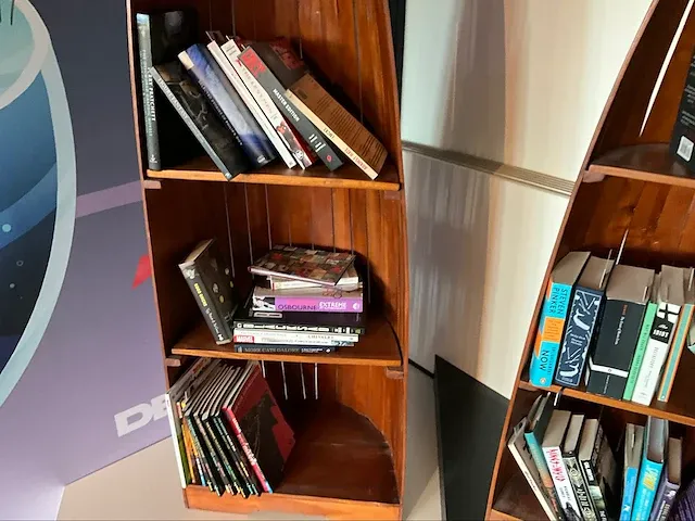 Kajak design boekenkast 190x54x35cm - afbeelding 5 van  9