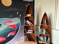 Kajak design boekenkast 190x54x35cm - afbeelding 9 van  9