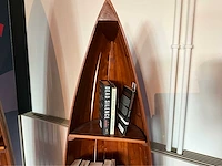 Kajak design boekenkast 190x54x35cm - afbeelding 4 van  9
