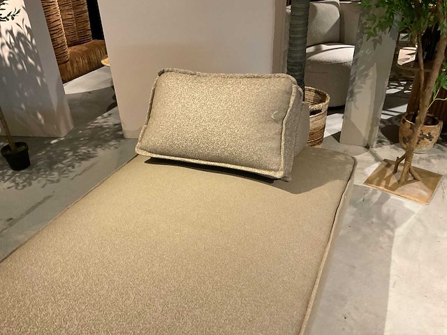 Kaki lounge tuinbank - afbeelding 9 van  10