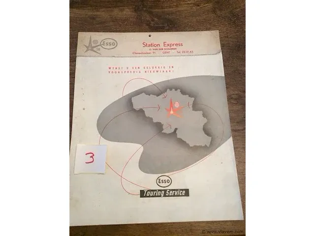 Kalender esso 1958 - afbeelding 1 van  3