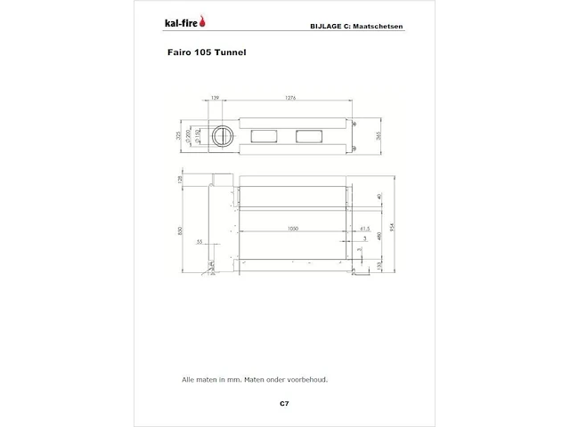 Kalfire fairo 105 tunnel - afbeelding 3 van  3