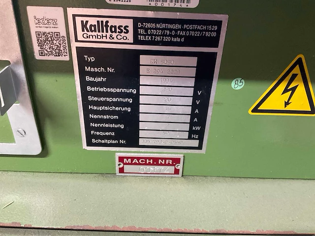 Kallfas - kw5050 - blistervorm- en sealmachine - afbeelding 4 van  4