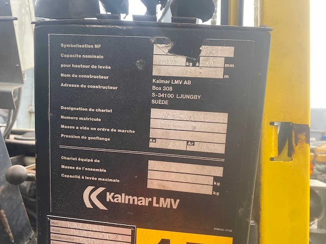 Kalmar - 1991 - dc 12-600 - vorkheftruck - afbeelding 3 van  14