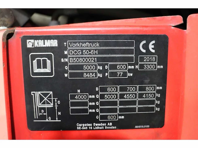 Kalmar - 2018 - dcg50-6 - vorkheftruck - afbeelding 11 van  11