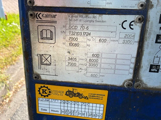 Kalmar - dcd 70-6 - forklift trucks - 2004 - afbeelding 10 van  18