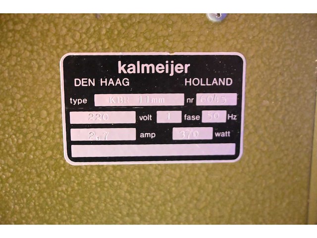 Kalmeijer kbr 11mm broodsnijmachine - afbeelding 5 van  5
