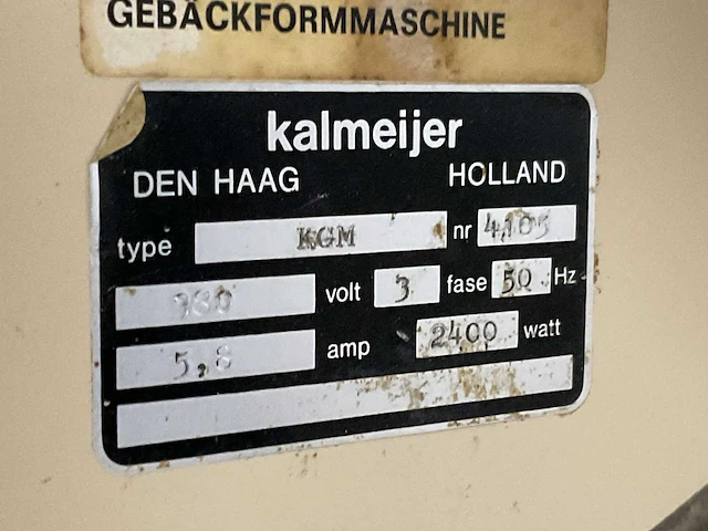 Kalmeijer kgm koekjes vormmachine - afbeelding 6 van  14