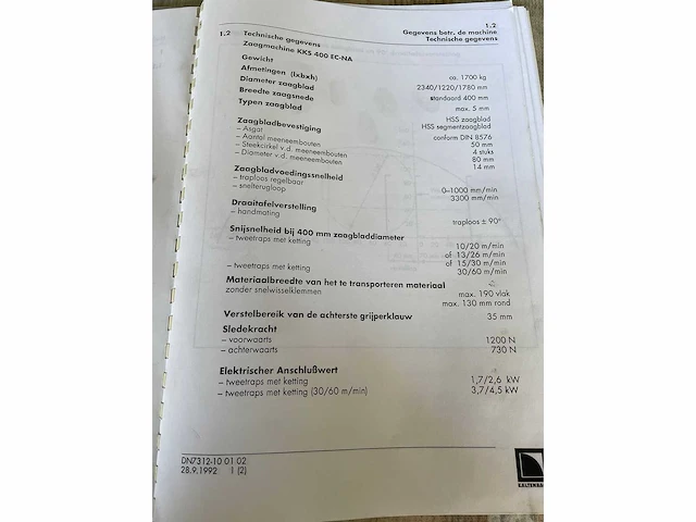 Kaltenbach - kks 400 ec - afkortcirkelzaagmachine - afbeelding 17 van  28