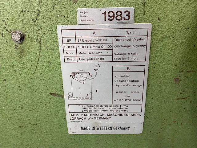 Kaltenbach cirkelzaag machine - afbeelding 10 van  13