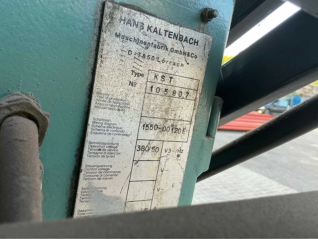 Kaltenbach kst afkortcirkelzaagmachine - afbeelding 14 van  20