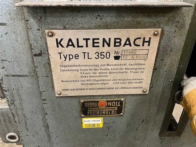 Kaltenbach tl350 cirkelzaagmachine metaal - afbeelding 9 van  9