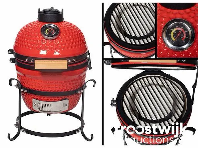 Kamado houtskool bbq 13inch - afbeelding 4 van  5