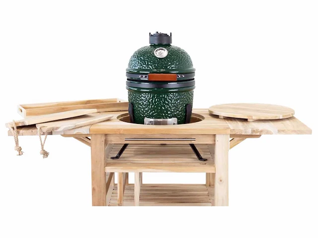 Kamado/bbq-tafel teakhout ø41 cm - afbeelding 5 van  6