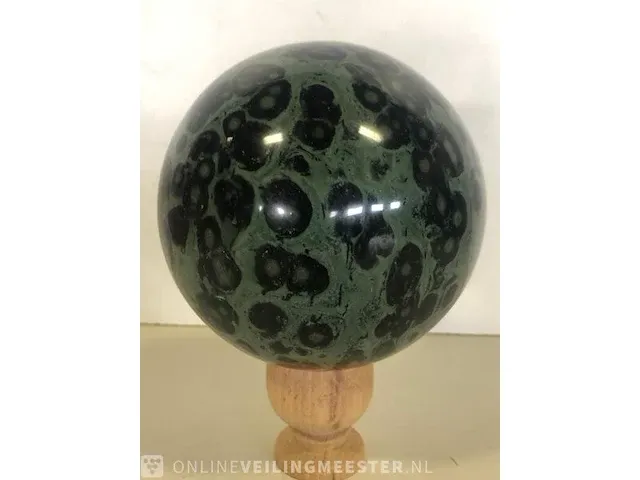 Kambaba jaspis bol blauw/groen - afbeelding 3 van  5