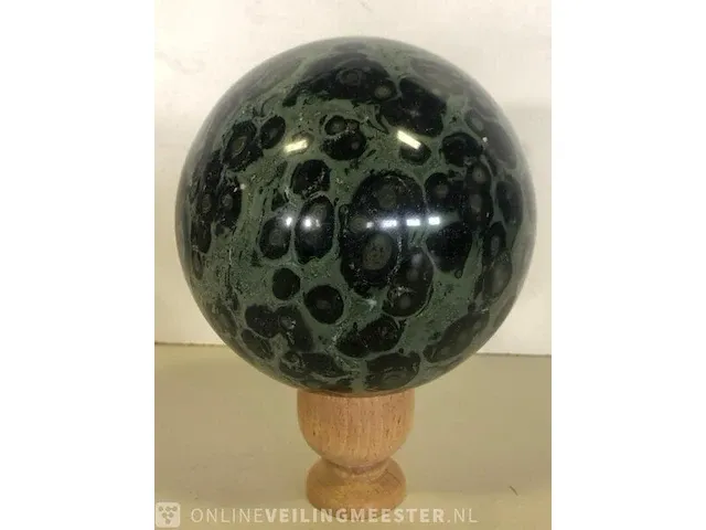 Kambaba jaspis bol blauw/groen - afbeelding 4 van  5