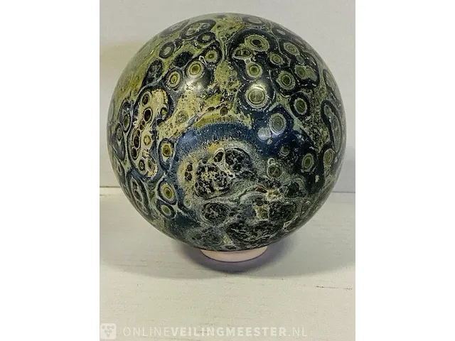 Kambaba jaspis bol blauw/groen - afbeelding 3 van  6