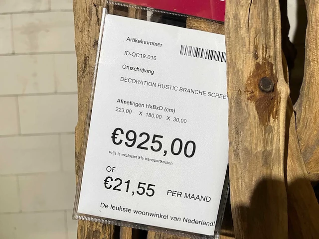 Kamerscherm van drijfhout - afbeelding 7 van  7