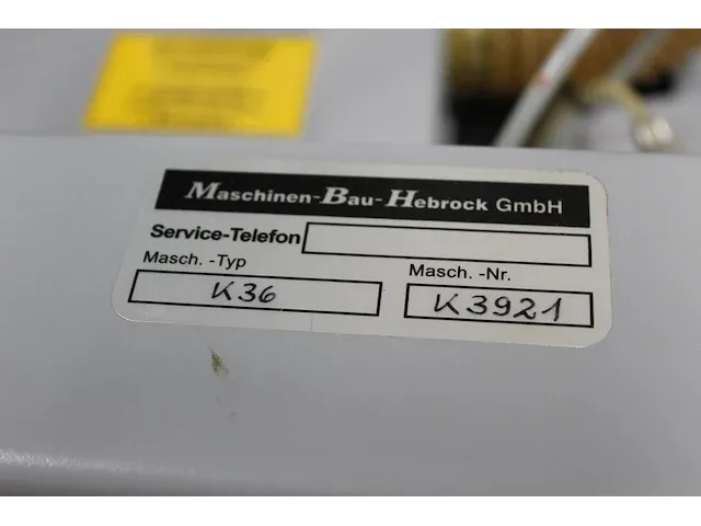 Kantaanlijmmachine hebrock k36 bouwjaar2020 machinenr k3921, plc gestuurd, 15m/min invoersnelheid, poetssta... - afbeelding 5 van  17