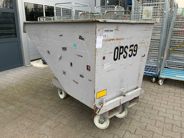 Kantelbak 1850x1060x1300mm - afbeelding 1 van  6