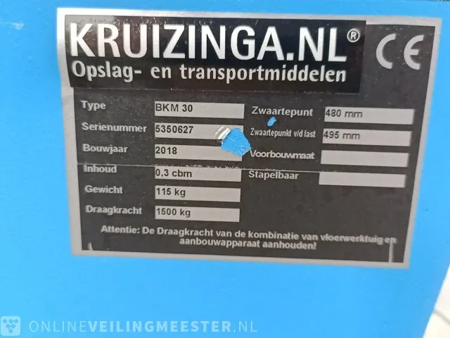 Kantelbak kruizinga, bkm30, bouwjaar 2018 - afbeelding 7 van  8