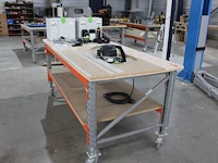 Kantenverlijmer festool conturo ka 65 gemonteerd in werktafel 95 x 215 x 95 cm. met bewerkingsset kb-ka 65 ... - afbeelding 1 van  6