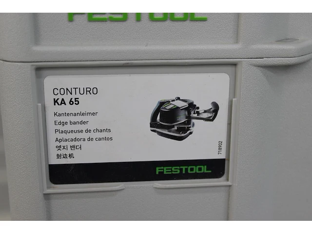 Kantenverlijmer festool conturo ka 65 gemonteerd in werktafel 95 x 215 x 95 cm. met bewerkingsset kb-ka 65 ... - afbeelding 5 van  6