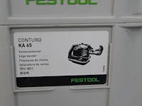 Kantenverlijmer festool conturo ka 65 gemonteerd in werktafel 95 x 215 x 95 cm. met bewerkingsset kb-ka 65 ... - afbeelding 5 van  6