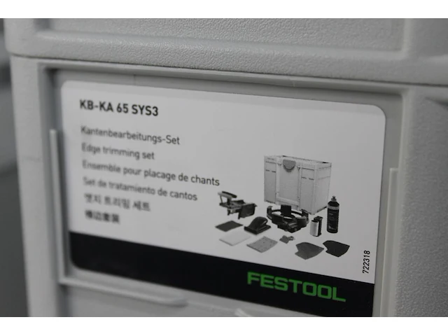 Kantenverlijmer festool conturo ka 65 gemonteerd in werktafel 95 x 215 x 95 cm. met bewerkingsset kb-ka 65 ... - afbeelding 6 van  6