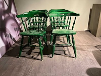 Kantinestoel hout (6x) - afbeelding 4 van  6