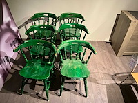 Kantinestoel hout (6x) - afbeelding 6 van  6