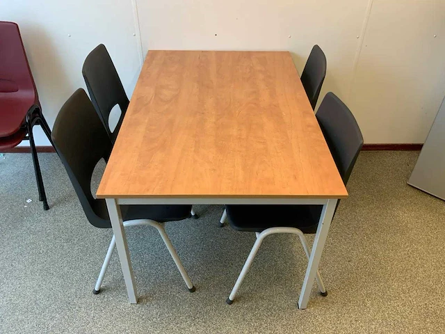 Kantinetafel met 6 stoelen - afbeelding 2 van  4