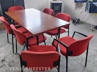 Kantinetafel met 7x stoel - afbeelding 2 van  6