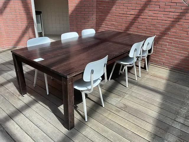 Kantinetafel met stoelen (2x) - afbeelding 3 van  8