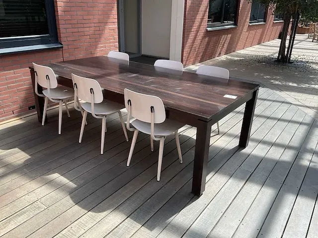 Kantinetafel met stoelen (2x) - afbeelding 4 van  8