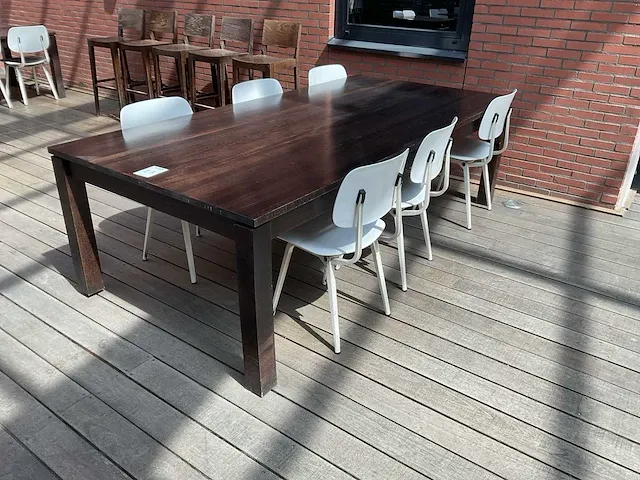 Kantinetafel met stoelen (2x) - afbeelding 5 van  8