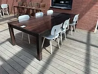 Kantinetafel met stoelen (2x) - afbeelding 5 van  8