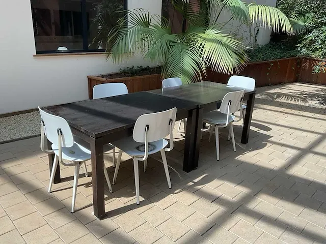 Kantinetafel met stoelen (2x) - afbeelding 2 van  5