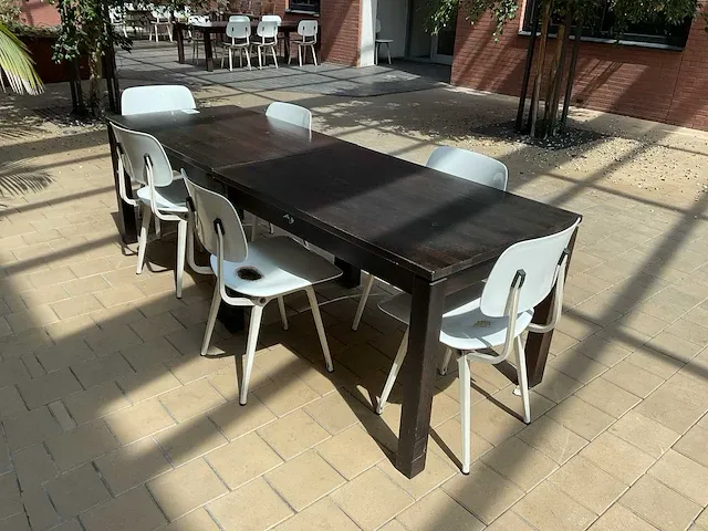 Kantinetafel met stoelen (2x) - afbeelding 3 van  5