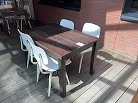 Kantinetafel met stoelen - afbeelding 2 van  7