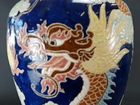 Kapitale chinese vaas met drakendecor - afbeelding 3 van  5