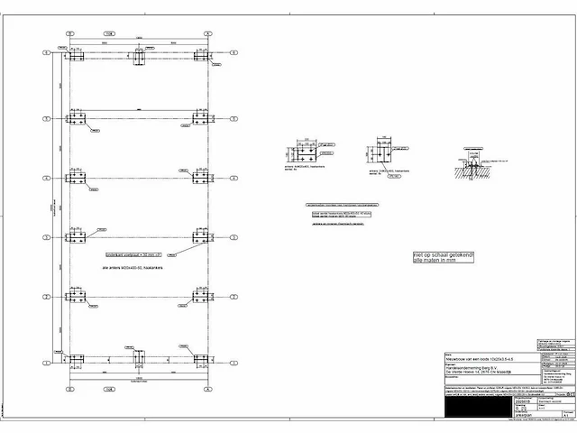 Kapschuur - staalconstructie 10 x 25 meter (250m2) - afbeelding 4 van  14
